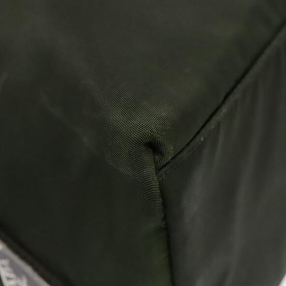 PRADA Hand Bag Nylon Green Clear Silver - Picture 15 of 16